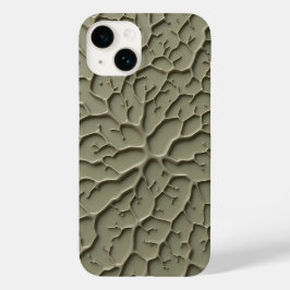 Gray Embossed Organic Texture iPhone Case