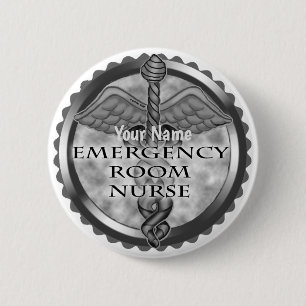 Gray ER Nurse Button