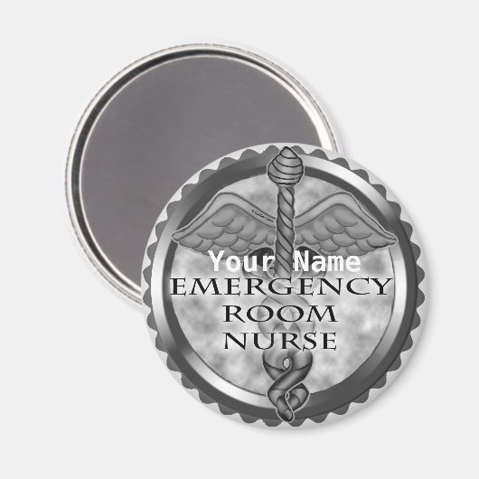 Gray ER Nurse Magnet (Vorderseite/Rückseite)