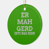 Gray Ermahgerd Door Hanger Ornament (Links)
