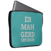 Gray Ermahgerd Laptop Sleeve (Vorne Rechts)