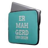 Gray Ermahgerd Laptop Sleeve (Vorderseite Links)