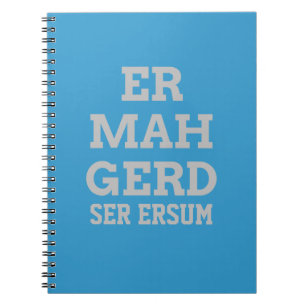 Gray Ermahgerd-Notebook Notizblock