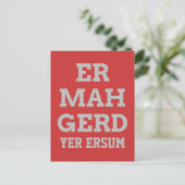 Gray Ermahgerd Postcard Postkarte (Stehend Vorderseite)
