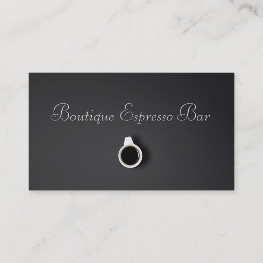 Gray Espresso Bar Coffee Shop - Visitenkarte (Vorderseite)