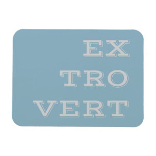 Gray Extrovert Flexi Magnet