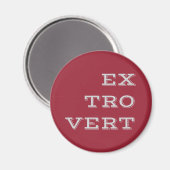 Gray Extrovert Magnet (Vorderseite/Rückseite)