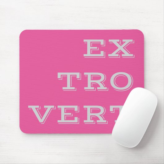 Gray Extrovert Mousepad (Mit Mouse)