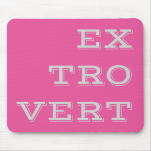 Gray Extrovert Mousepad