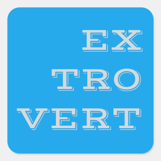 Gray Extrovert Stickers (Vorderseite)