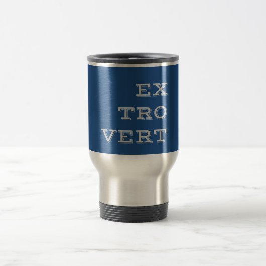 Gray Extrovert Travel Mug Reisebecher (Mittel)