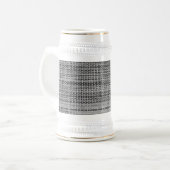 Gray Fabric Beer Stein Bierglas (Vorderseite Links)