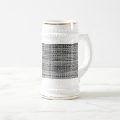 Gray Fabric Beer Stein Bierglas (VorderseiteRechts)
