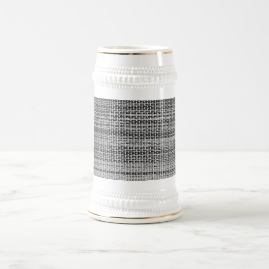 Gray Fabric Beer Stein Bierglas (Mittel)