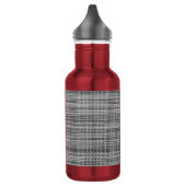 Gray Fabric Cloth Edelstahlflasche (Links)
