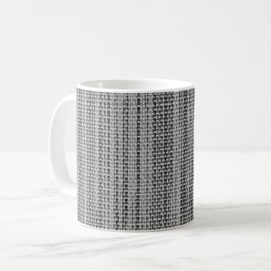 Gray Fabric Coffee Tasse (Vorderseite Links)