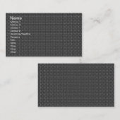 Gray Fabric Visitenkarte (Vorne/Hinten)