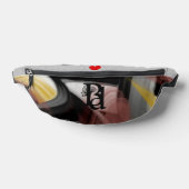 Gray Fanny Pack Trend Abstrakter Art Black Powdery Bauchtasche (Ablage )