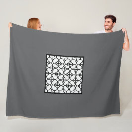 Gray Fashion Large Fleecedecke