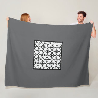 Gray Fashion Large Fleecedecke