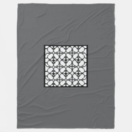 Gray Fashion Large Fleecedecke