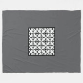 Gray Fashion Large Fleecedecke (Vorderseite (Horizontal))