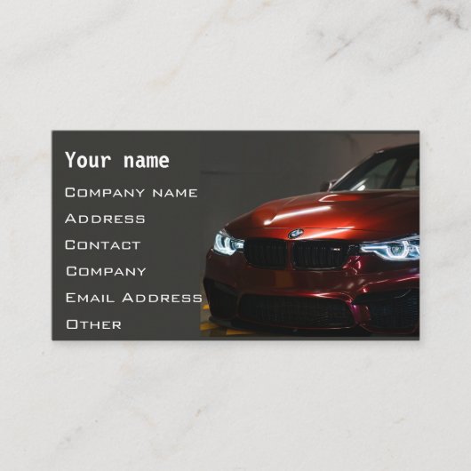 Gray Fast Speed Modern Visitenkarte (Vorderseite)