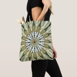 Gray Feather Tote Bag Tasche