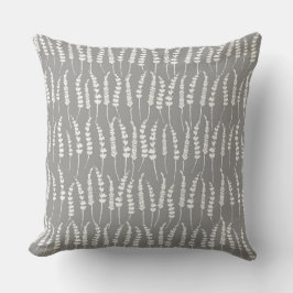 Gray Fern Print for Farmhouse Decor Kissen