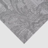 Gray Filigree Seidenpapier (Ausschnitt)