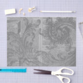 Gray Filigree Seidenpapier (Handwerk)