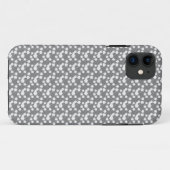 Gray Floral Case-Mate iPhone Hülle (Rückseite (Horizontal))