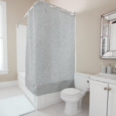 Gray floral Embossed Look Duschvorhang (Beispiel)