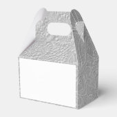 Gray floral Embossed Look Geschenkschachtel (Rückseite)