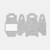 Gray floral Embossed Look Geschenkschachtel (Ungefaltet)