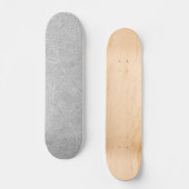 Gray floral Embossed Look Skateboard (Vorderseite)