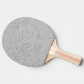 Gray floral Embossed Look Tischtennis Schläger (Seitenansicht)