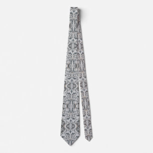 Gray Floral Krawatte