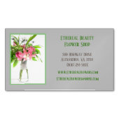 Gray Florist Magnetische Visitenkarte (Vorderseite)