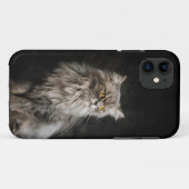 Gray Fluffy Cat Case-Mate iPhone Hülle (Rückseite (Horizontal))