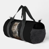Gray Fluffy Cat Duffle Bag (Rechte Ecke)