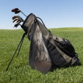Gray Fluffy Cat Golfhandtuch (Gras)