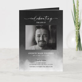 Gray Fog Beerdigungsreihenfolge des geflochtenen P Karte