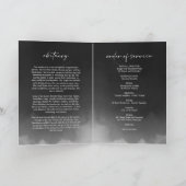Gray Fog Beerdigungsreihenfolge des geflochtenen P Karte (Innenseite)