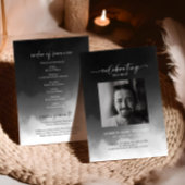 Gray Fog Memorial Beerdigung Orden des Dienstes Programm