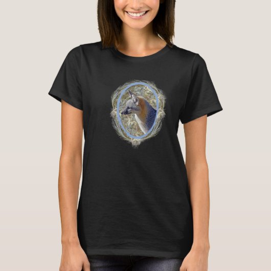 Gray Fox Fractal T-Shirt (Vorderseite)