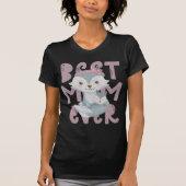 Gray Fox Mama and Cub - Beste Mama je T - Shirt (Vorderseite)