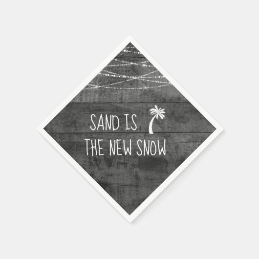 Gray Fun #Tropical Holidays Sand ist der neue Schn Serviette (Ecke)