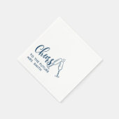 Gray Future Mrs. Modern Brautparty Serviette (Ecke)