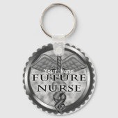 Gray Future Nurse Schlüsselanhänger (Vorderseite)